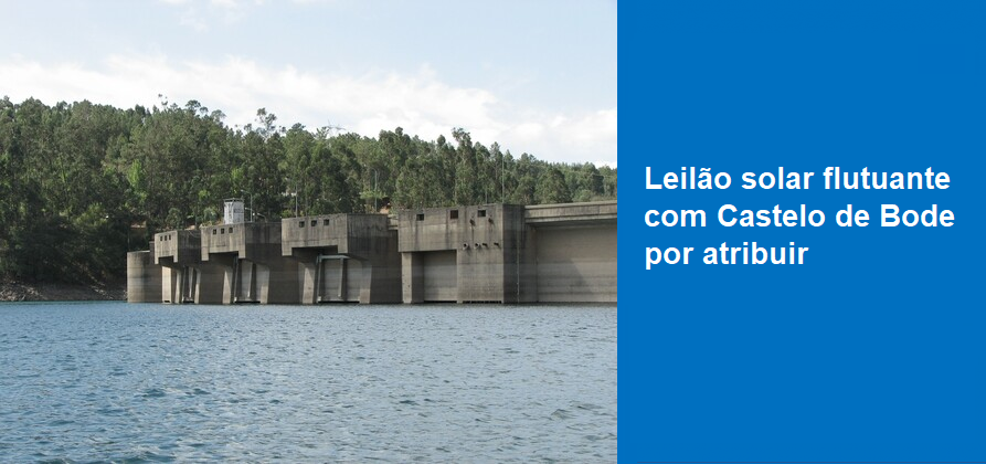 Leilão solar flutuante com Castelo de Bode por atribuir