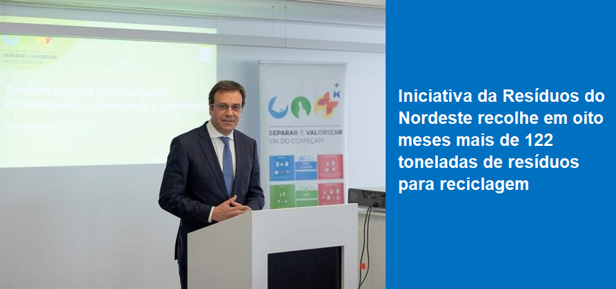 Iniciativa da Resíduos do Nordeste recolhe em oito meses mais de 122 toneladas de resíduos para reciclagem